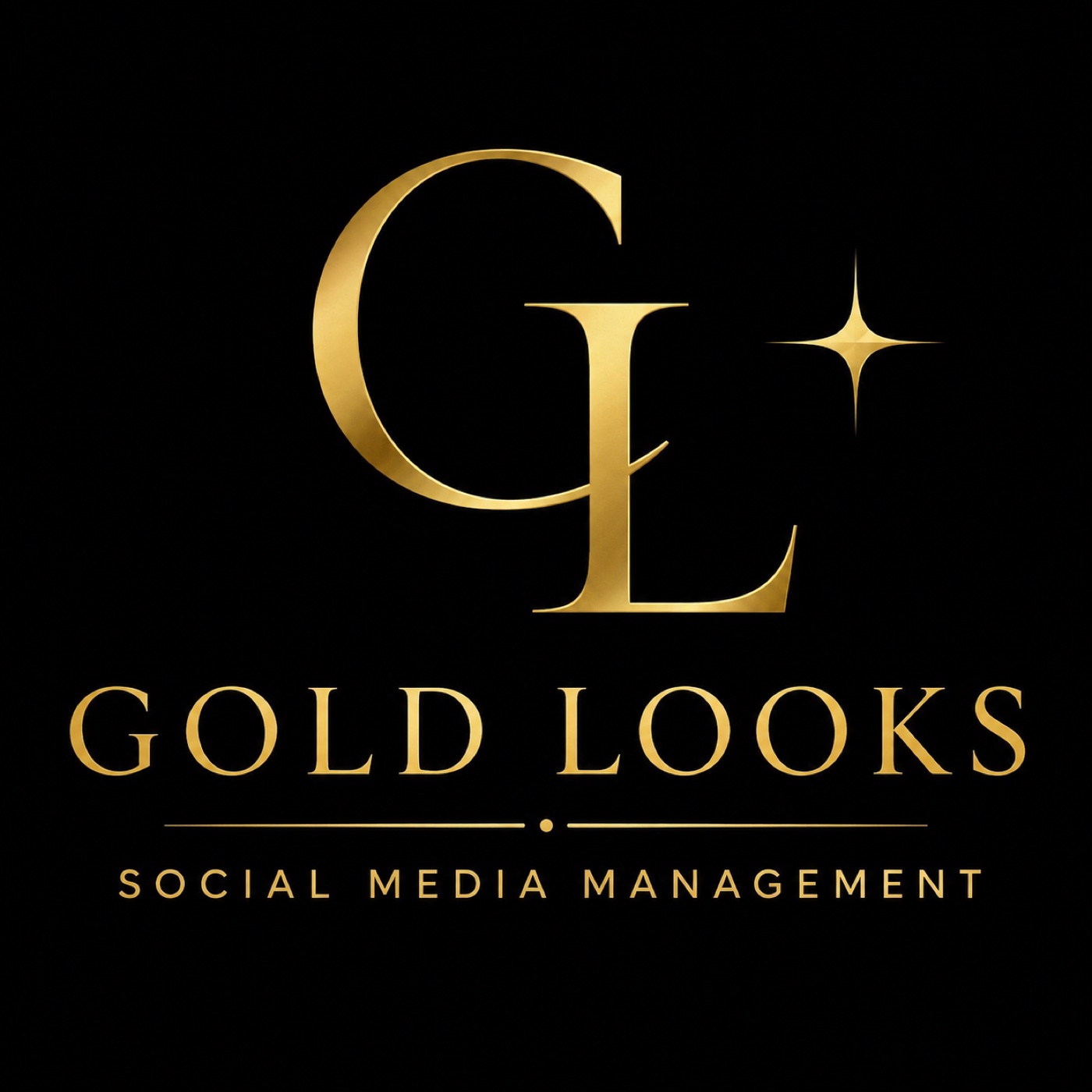 Gold Looks social media management brand identity